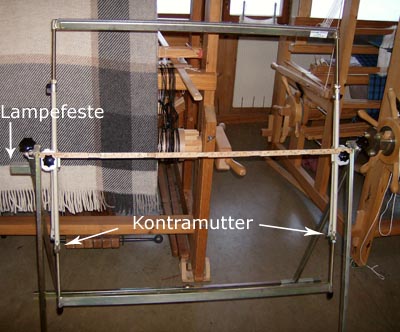 85 cm ramme i stativ. Se meterstokk som ligger i ramme.