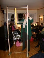 Standard ramme er skjøtt til effektiv starthøyde 175 cm.